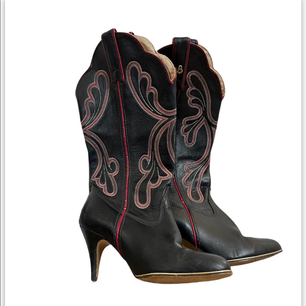 Vintage 1970’s high heel cowgirl boots